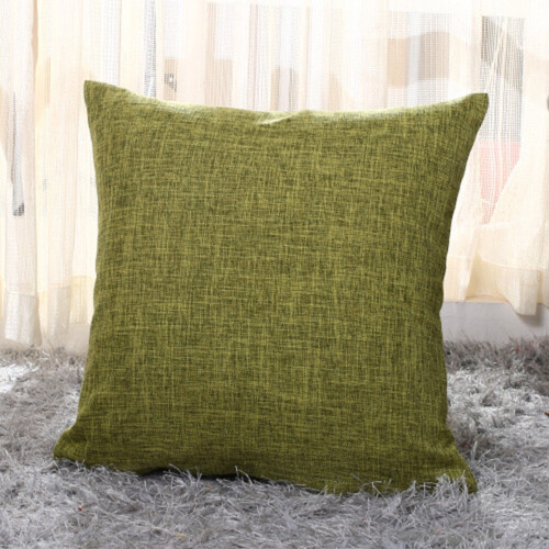 Coussin en lin avec garniture 45 x 45 cm