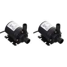 2Pièces Booster Noire Sans Bruit Pour Chauffe-Eau Hydroponie