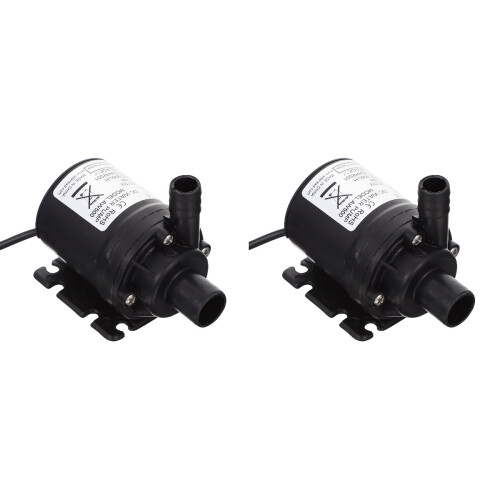 2Pièces Booster Noire Sans Bruit Pour Chauffe-Eau Hydroponie