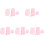 5Sets Compact Pink Exfoliating Back Shower Scrubber with Foam Mesh 1