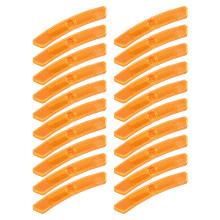 100Pcs Small Orange Plastic Reflective Signs for Bikes and Motorbikes