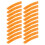 100Pcs Small Orange Plastic Reflective Signs for Bikes and Motorbikes 1