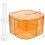 1Set Orange Plastic Kitchen Spice Container Multi-Grid Seasoning Jar 1