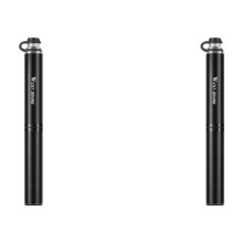 2pcs WEST BIKING Floor Pump w/Gauge, Presta & Schrader, 160 PSI, for Road Bike, MTB, Sports Balls