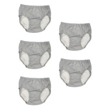 5Pcs Durable Grey Cotton Washable Diapers for Adult Incontinence Care