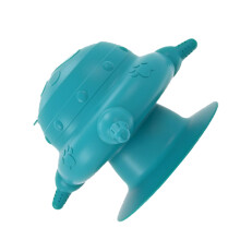 Navy Blue Silicone Puppy Nipple Feeder 4 Nipples, Large Capacity