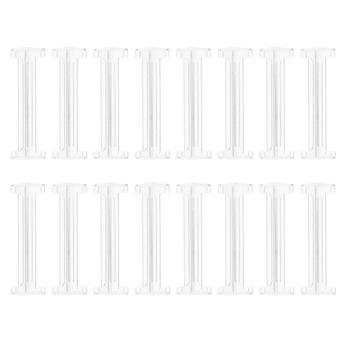 16Pcs Clear Plastic Vertical Blind Valance Clips Replacement for Home
