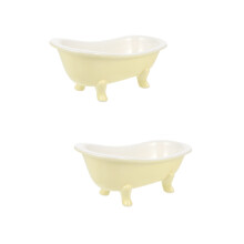 2Pcs Creative Yellow Ceramic Bowl Small Fruit Salad and Dessert Bowl