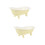 2Pcs Creative Yellow Ceramic Bowl Small Fruit Salad and Dessert Bowl 1