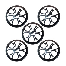30Pcs Black Subwoofer Grill Cover Plastic Speaker Decorative Circle