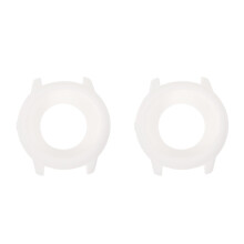 2Pcs White Silicone Watch Case Soft Protective Cover for Smartwatch