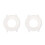 2Pcs White Silicone Watch Case Soft Protective Cover for Smartwatch 1