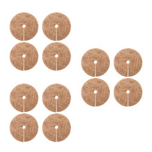 12Pcs Green Coconut Fiber Protective Mats for Plants Flowerpot Mulch