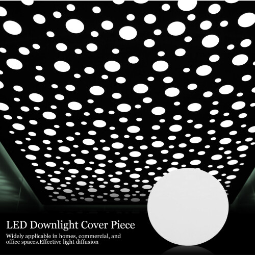 6er-pack leuchtenabdeckung diffusor für led-lampe downlight 2
