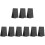 9Pcs Black Back Scrubbers Long Double-Sided Exfoliating Bath Towels 1
