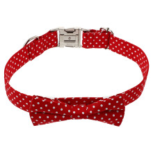 2Pcs Red Cotton Bow Collar Adjustable Neck Band for Dogs and Cats