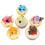 2Sets Safe PU Crafted Cake Molds Colorful Decorative Bread Crafts 1