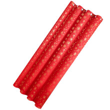 2Pcs Red Xmas Snowflake Window Curtains Blackout for Home Decoration