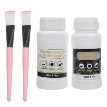 1Set Gold Leaf Adhesive Set Liquid Glue with Brushes for Art Crafting