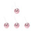 4Sets Pink Unique Disco Flash-Shaped Cups Ps Material for Bar and Home 1