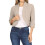 Women's Khaki Open-Front Crop Blazer XXL 2