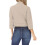 Women's Khaki Open-Front Crop Blazer XXL 4