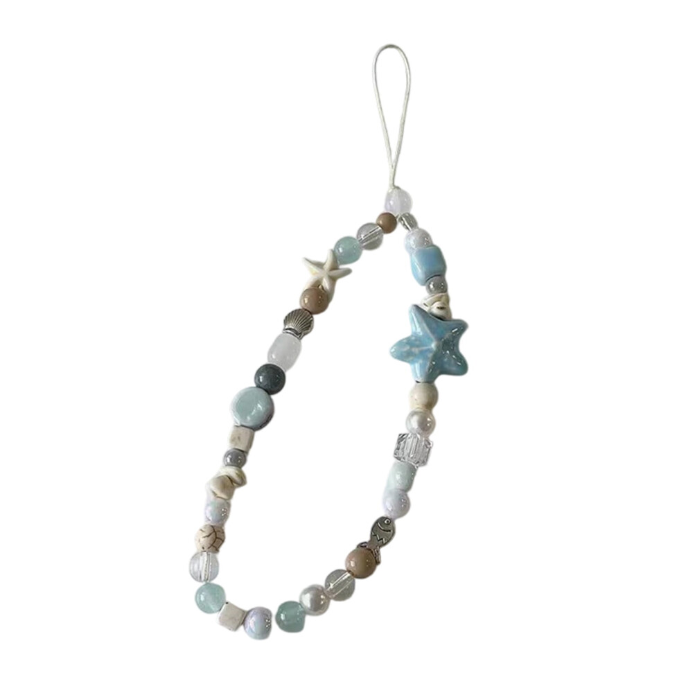 Sea Stars Phone Charm Lanyard 1 Piece Blue 974856960194