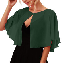Mykt chiffonsjal for kvinner – italiensk stil, pent og sommerantrekk, brude-/ballettantrekk