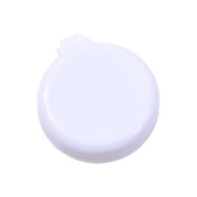 Cepillo para el cabello plegable de bolsillo, masajeador de cuero cabelludo redondeado, mini cepillo multifuncional, blanco