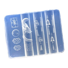 Molde de silicona de calidad profesional para la creación de uñas postizas, decoración de teléfonos y manualidades con resina. Herramienta de