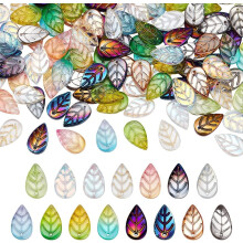 150 Stück transparente Glasperlen in 15 Farben, tschechische Zwischenperlen für DIY-Schmuck, Halsketten und Ohrringe – kompatibel mit