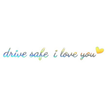 "I Love You" Car Mirror Sticker for Interior – Compatible with All Vehicles, Gift for Girlfriend, Family & Friends