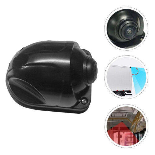 Caméra d'angle mort pour camions, étanche IP69, grand angle de vision, en métal, format compact.