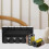 Black Plastic Film Case Durable Hard Shell Film Roll Storage 10