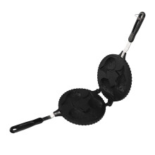 Piastra per waffle di pesce in alluminio 42x19,5 cm con doppia faccia, carina taiyaki