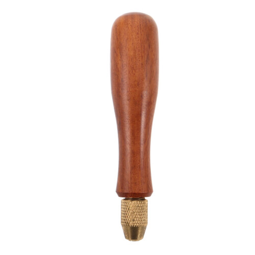 Manche Bois Pour Lime Avec Laiton Marron, Ergonomique