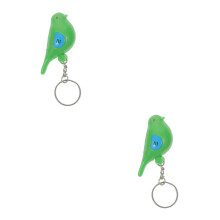 2Pcs Portable Green Keys Searcher Bird-Shaped ABS Anti-Lost Keychain