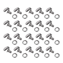 80Pcs Boot Hook Set Dark Grey Metal Shoe Lace Fixing Accessories DIY