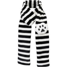 Zwart-wit gestreepte polyester sjaal