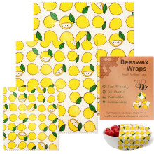 Versatile Beeswaxs Storage Covers 3 Pack Natural Freshness Home Accessory for Kitchen Storage Organization