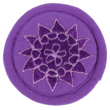 3Pièces Tapis Coussin Bol Chantant Violet En Coton Usage Thérapeutique
