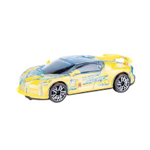 Elektrische speelgoedauto met terugtrekmechanisme, wrijvingsaandrijving, lichtjes en muziek, racewagenmodel voor kinderen van 3-5 jaar, voertuig