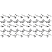 40Pcs Silver Iron Shelf Pegs Strong Cabinet Shelf Supports for Wood