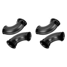 4Pcs Premium Black Plastic Car Speaker Voice Outlet Subwoofer Tube