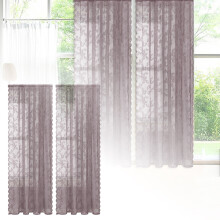 Élégante fenêtre en dentelle française, panneau semi-transparent de 75 cm de largeur sur 100 cm de longueur pour intérieur classique