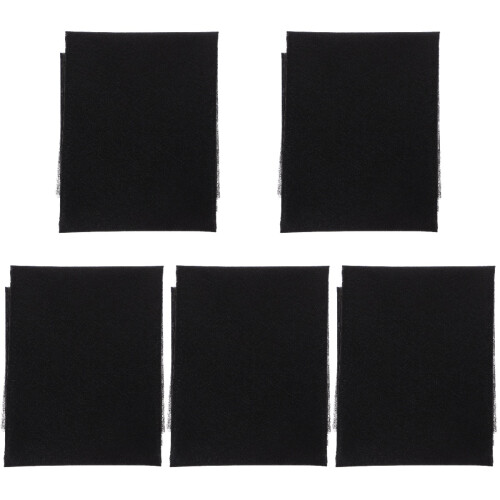 5Pcs Black DIY Iron-on Double-Sided Adhesive Interlining for Costume