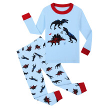 Toddler Baby Boys Girls Pajamas Kids Cartoon 2PCS Pjs Long Sleeve Cartoon Dinosaur Sleepwear Homewear Sets Nightwear