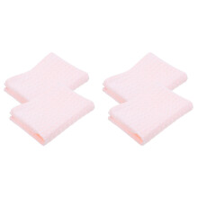 4Pcs Cotton Baby Washcloths Pink Face Towels for Newborn and Toddlers