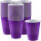 50 τεμάχια 16oz/500ml μωβ πλαστικά ποτήρια μιας χρήσης – Δυνατά ποτήρια για πάρτι για 1