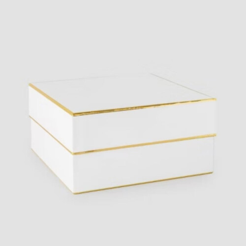 Coffret cadeau blanc/or - + Target